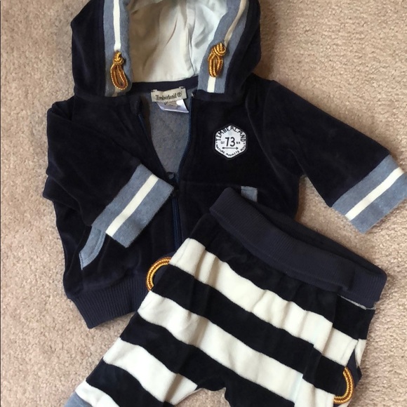 Timberland infant velour tracksuit